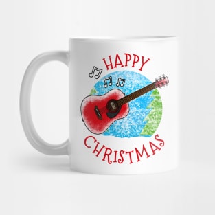 Christmas Acoustic Guitar Guitarist Musician Xmas 2022 Mug